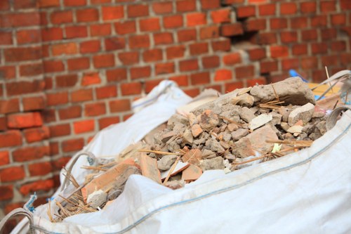 Types of business waste segregated for recycling